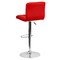 Emma and Oliver 2 Pack Contemporary Quilted Vinyl Adjustable Height Barstool with Chrome Base